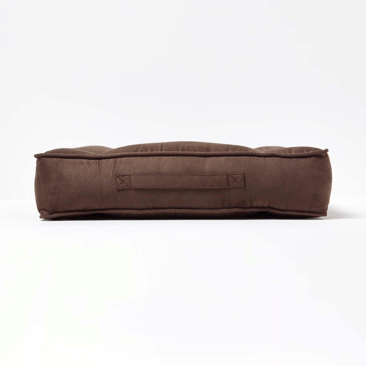 SITZKISSEN mit Aussparung braun 50/50/10 cm – Entlastungskissen, Velours - Braun, Textil (50/50/10cm) - Homescapes