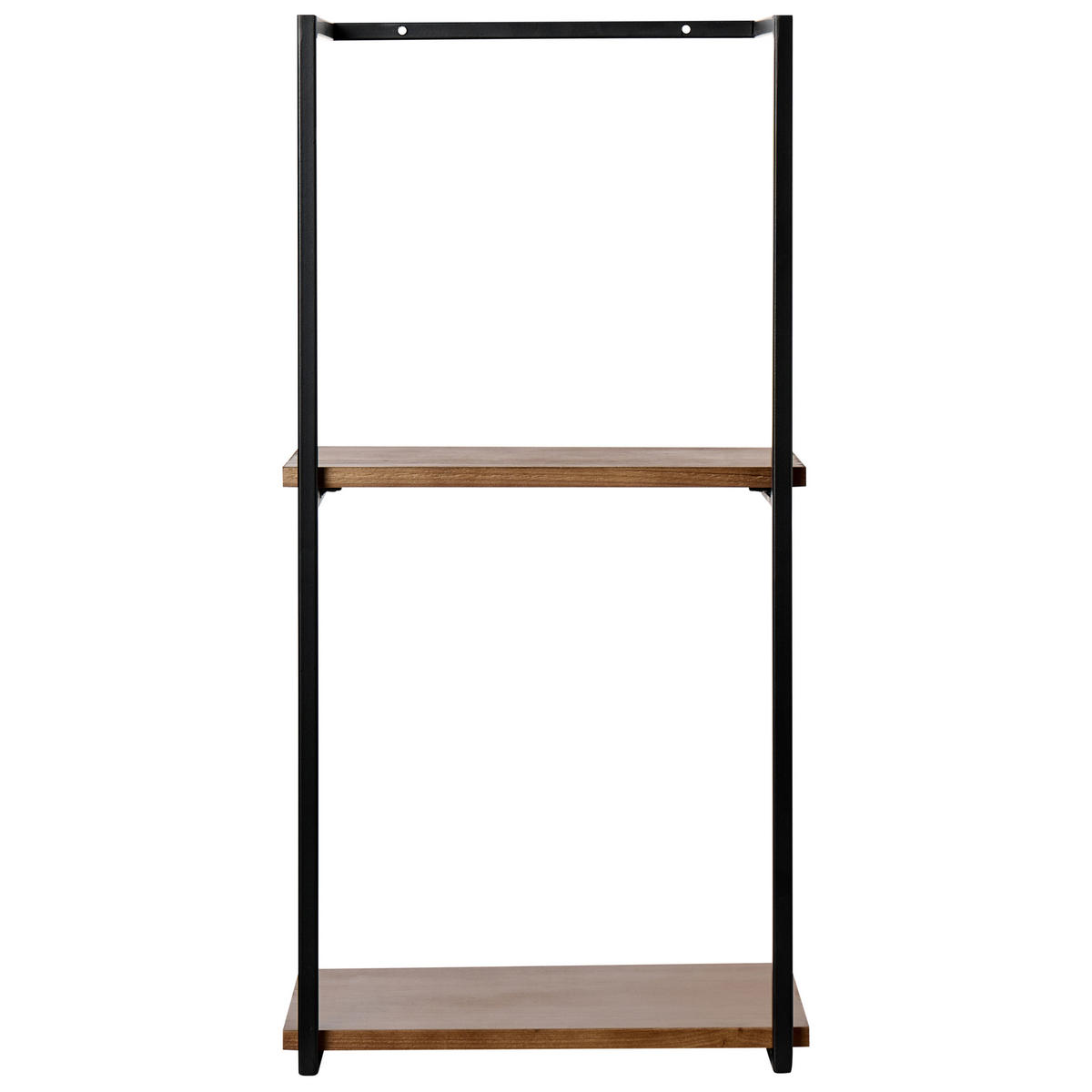 RAFT DE PERETE metal negru Lolog - maro/negru, metal (30/60/20cm) - Beliani