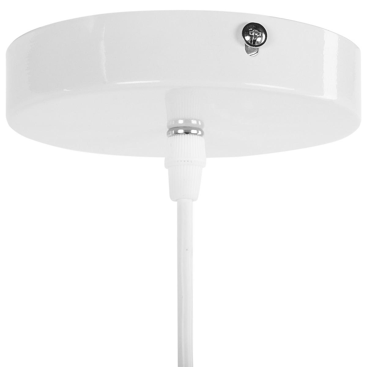 HÄNGELEUCHTE Bayou 46/46/177 cm - Weiß, Metall (46/46/177cm) - Beliani