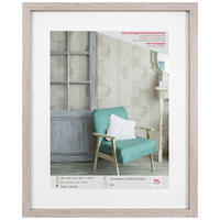 BILDERRAHMEN Stockholm 3D Holzr. 40x50 cm, GRAU mit Kunstglas - Grau, Holzwerkstoff (43/53/3.2cm) - walther design