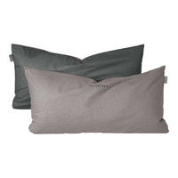KISSENHÜLLENSET Doubleface Renforcé 2-teilig 40x80 cm Grau-Schwarz - Schwarz, Textil (40/80cm) - SCHIESSER