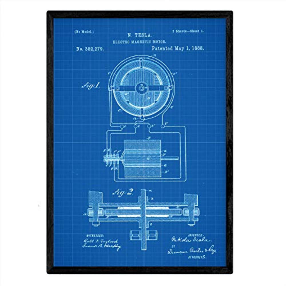 POSTER Magnetmotor Patent A3 Rahmenlos - Klar, Papier (29.7/5/42cm) - Nacnic