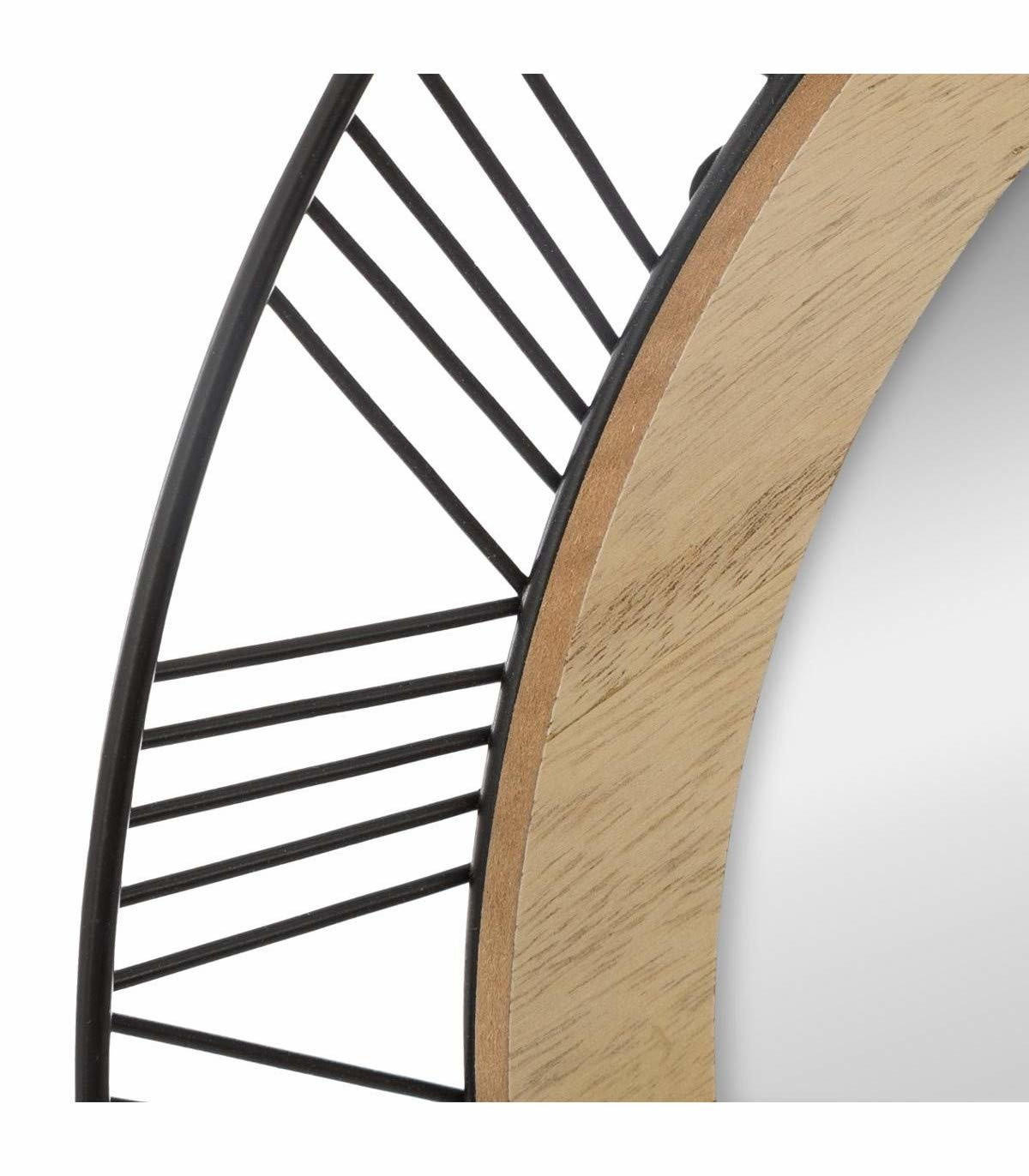 SPIEGEL 2/45/45 cm - Schwarz, Holzwerkstoff (45/45/2cm) - Atmosphera Createur d´interieur