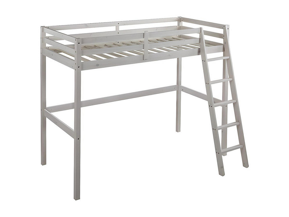 HOCHBETT - 1 -Sitzer - Kiefer - weiß - GEDEON - Weiß, Holz (140/198cm) - Vente-Unique