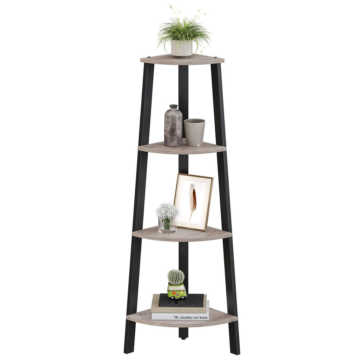 ECKREGAL MAPUTO - Schwarz, Holzwerkstoff (34/125/34cm) - Hansiro
