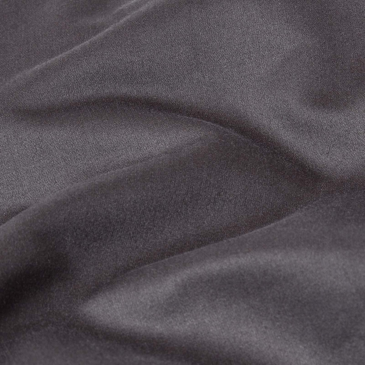 KISSENBEZUG Premium, Ägyptische Baumwolle, Fadendichte 1000 - Anthrazit, Textil (48/74cm) - Homescapes