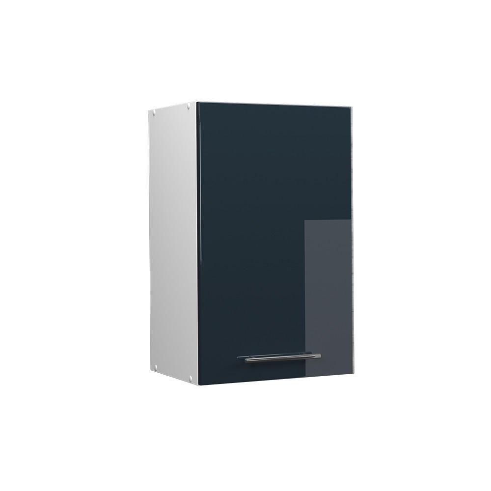 HÄNGESCHRANK Fame-Line Dunkelblau Hochglanz 45 cm - Weiß/Dunkelblau, Holzwerkstoff (45/72/34.1cm) - Vicco