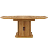 ESSTISCH 118–158/118/76 cm, Dunkelbraun - Dunkelbraun, Holzwerkstoff (158/118/76cm)