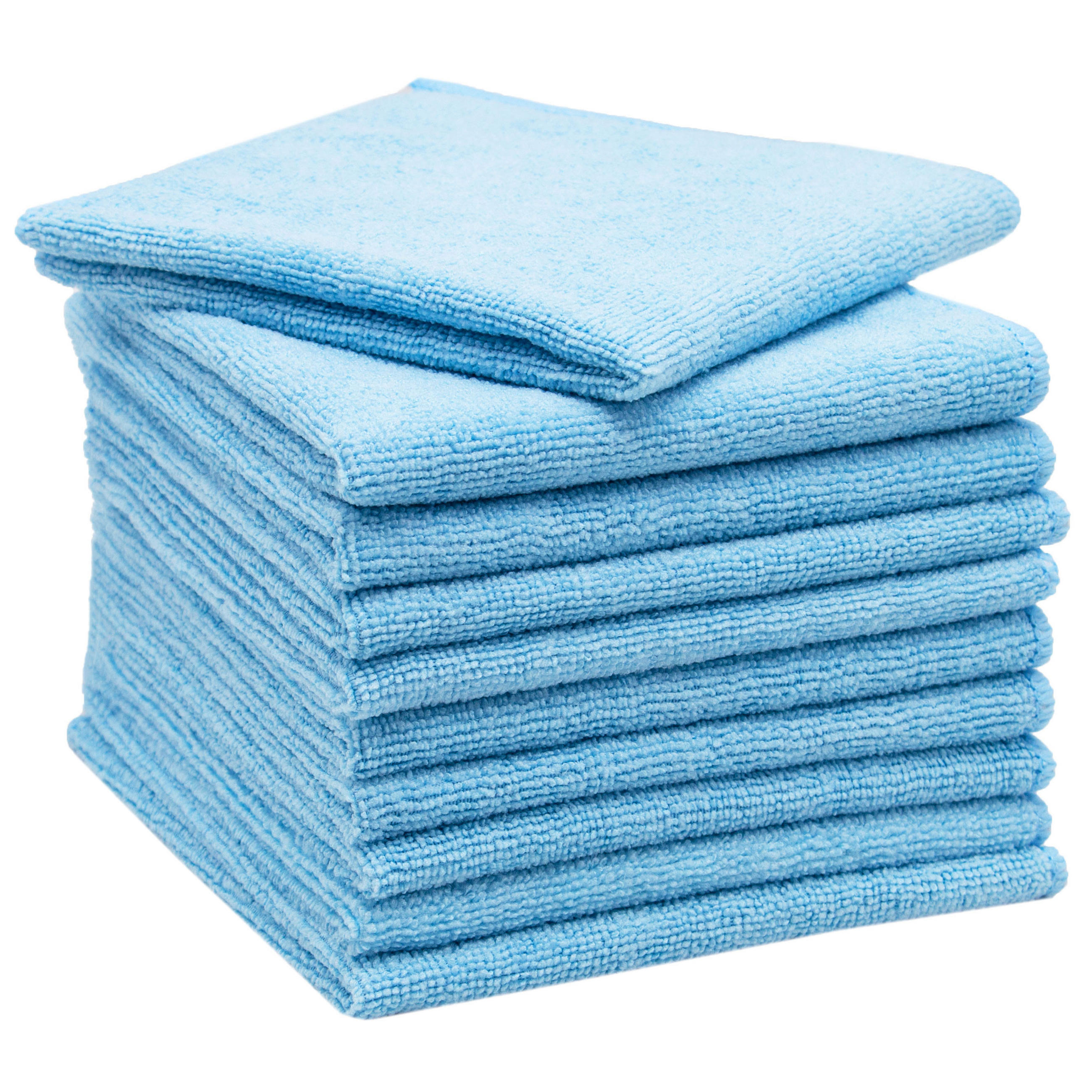 REINIGUNGSTÜCHER, 10er-Set, 32x32 cm, 80% Polyester, 20% Polyamid, farblich sortiert - Blau, Textil (32/32cm) - Zollner