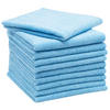 REINIGUNGSTÜCHER, 10er-Set, 32x32 cm, 80% Polyester, 20% Polyamid, farblich sortiert - Blau, Textil (32/32cm) - Zollner
