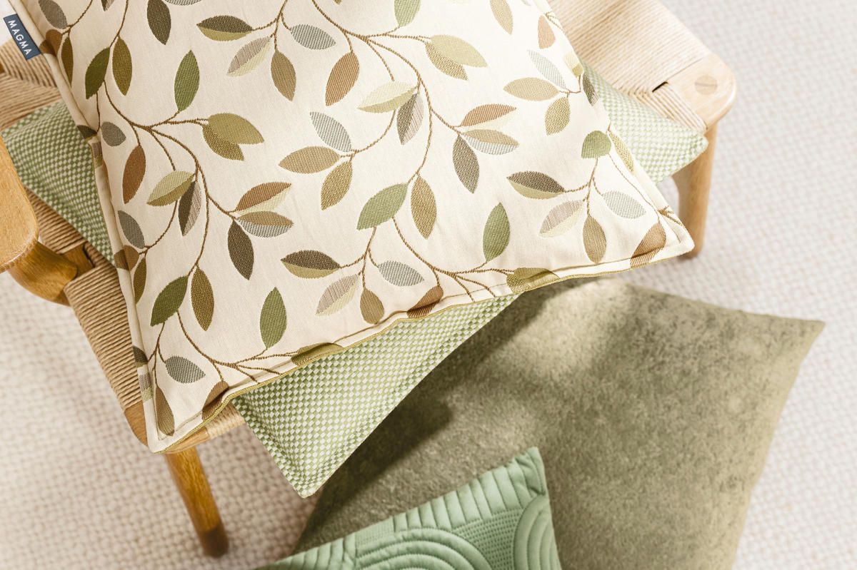 ZIERKISSENHÜLLE MONTE - Olivgrün, Textil (45/45cm) - Magma Heimtexx
