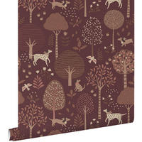 TAPETE Hunde 50 x 900 cm - Braun, Papier (50/0.1cm) - ESTAhome