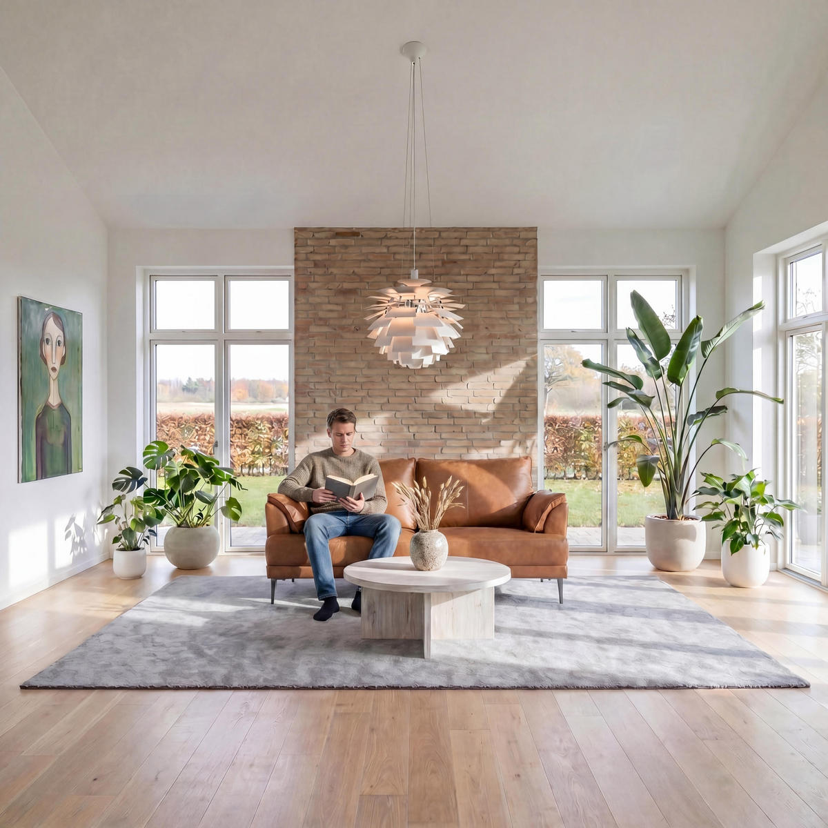 ZWEISITZER-SOFA Echtleder Cognac Braun - Schwarz/Braun, Leder/Metall (160/88/90cm) - Furnhouse