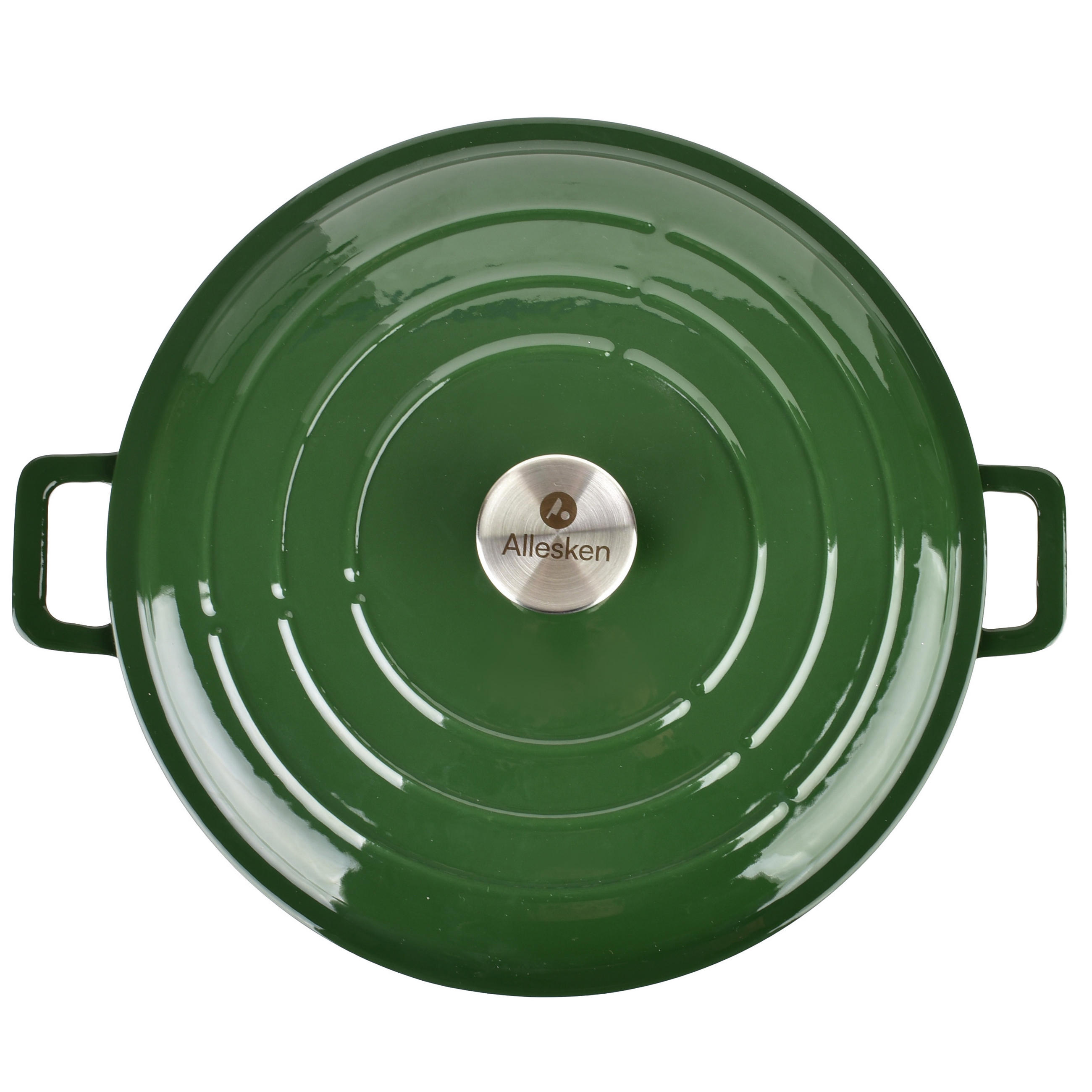 BRATPFANNE Verdeluxe Grün 31x31x6 cm Metall - Grün, Metall (31cm) - Mondex