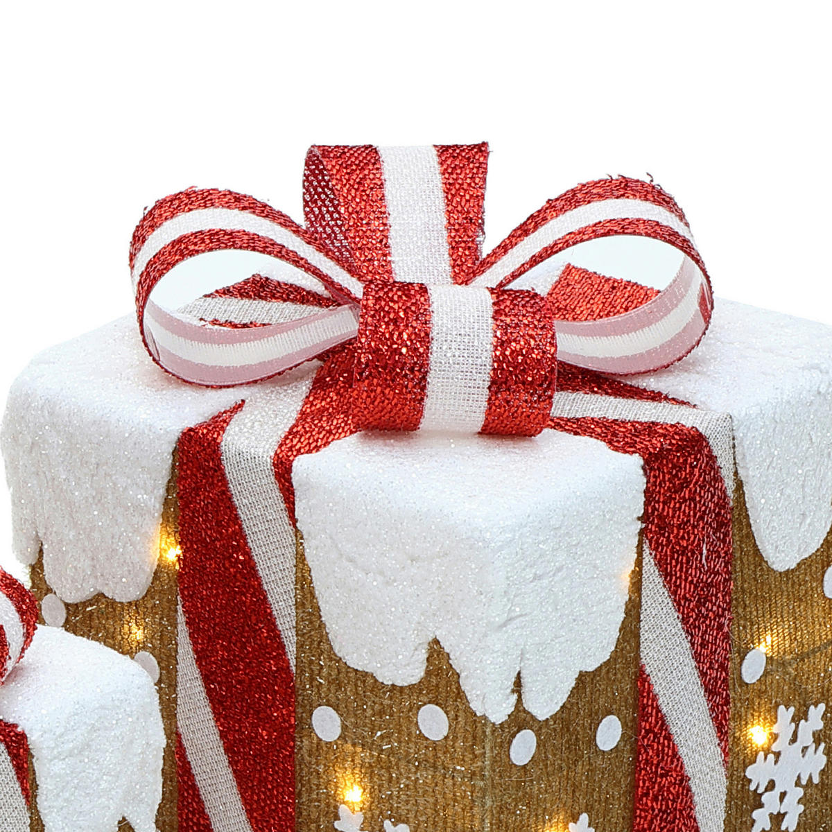 GESCHENKBOX HTHD0207 - Goldfarben, Kunststoff/Metall (26/26/30cm) - Hometopia