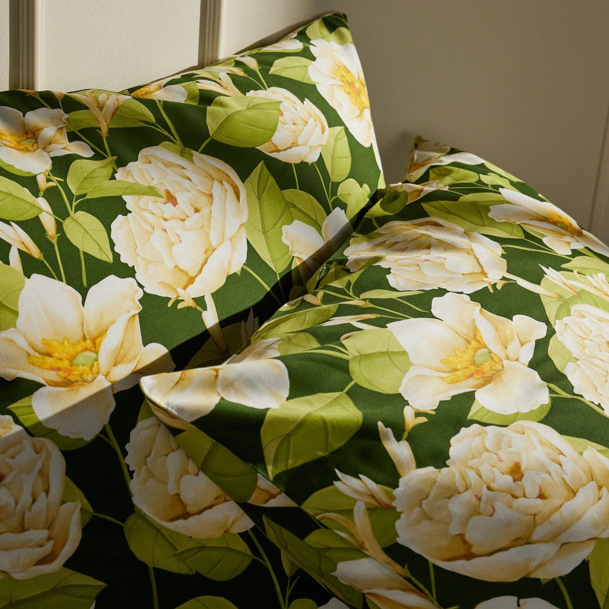 BETTWÄSCHE Fenilla - Dunkelgrün, Textil (200/220cm) - home&you