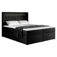 BOXBETT Aspen - Schwarz, Holz/Textil (160/200cm) - MIRJAN24