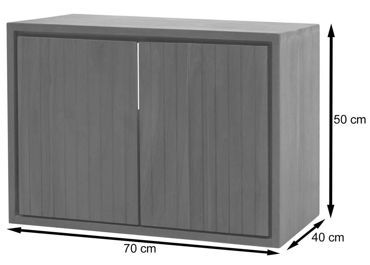 WASCHBECKENUNTERSCHRANK Braun - Braun, Holz (70/50/40cm) - MCW