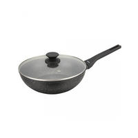 WOK Graphit 28/28/8 cm 64478 - Graphitfarben, Metall (28cm) - Klausberg 