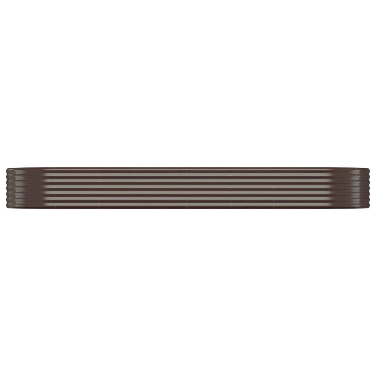 HOCHBEET Verzinkter Stahl 322x100x36 cm Braun - Braun, Metall (100/36/322cm) - furnicato
