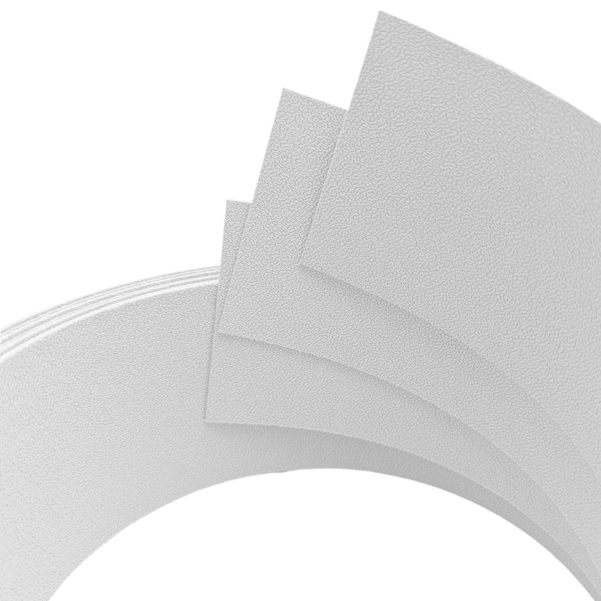 SICHTSCHUTZSTREIFEN Premium Akzentstreifen Set Drittel Weiß 2,55m - Weiß, Kunststoff (255/6.3cm) - ZAUN|ZU
