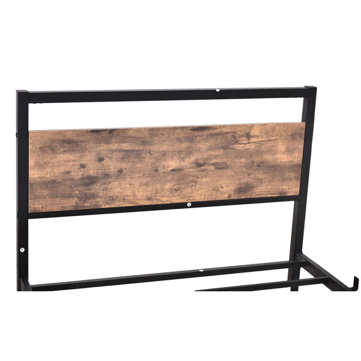 METALLBETT Jugendbett 140x200 cm Braun mit Lattenrost ohne Matratze - Braun, Metall (140/200cm) - Modfu