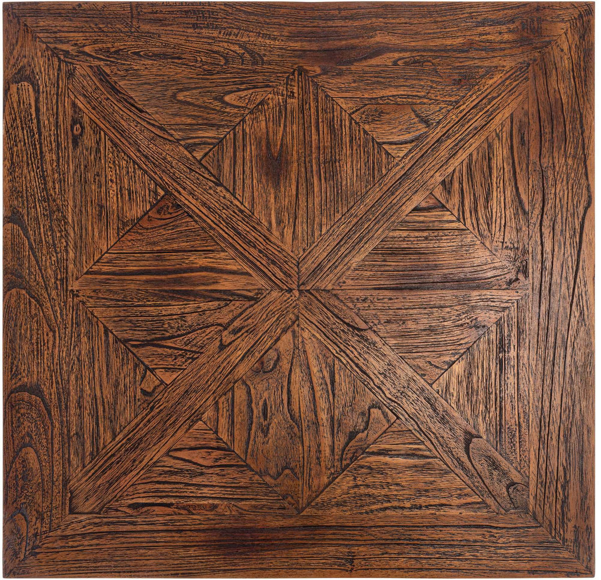 ESSTISCH Agnes eckig 80x80x79cm Holz Weiß-Braun Küchentisch - Braun, Holz (80/80/79cm) - DELUKE