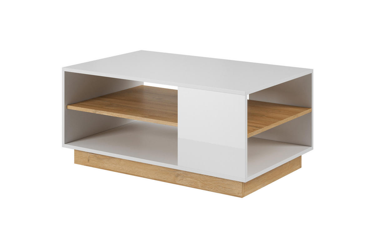 COUCHTISCH Arco Weiß 60x100x46 - Weiß, Holzwerkstoff (60/100/46cm) - AKL FURNITURE