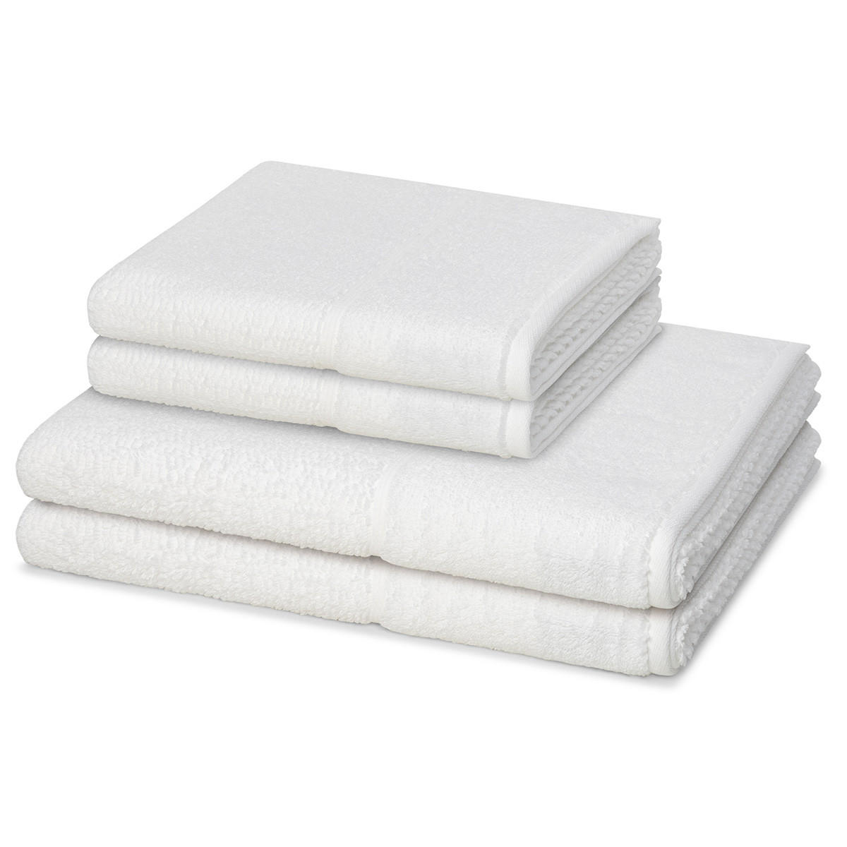 FROTTIERSET Pearl 4-teilig - Weiß, Textil (50/100cm) - MÖVE