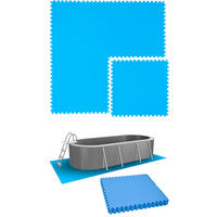 POOLMATTEN 5,1m² 8 EVA Matten 81 cm Blau - Blau, Kunststoff (81/81cm) - eyepower