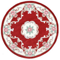 HANDTUFTTEPPICH Ming 150x150 cm - Rot, Textil (150/150cm) - THEKO