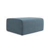 POUF Strukturstoff Stoff Blau - Blau/Schwarz, Kunststoff/Textil (90/80/60cm) - Makamii