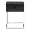 BEISTELLTISCH Vita Stahl, MDF Schwarz - Schwarz, Holzwerkstoff (40/40/55cm) - tinkaro