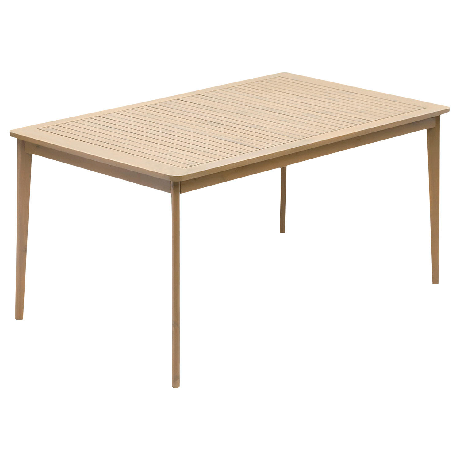 TISCH Similan Holz 160/90/75 cm 6 Plätze - Braun, Holz (160/90/75cm) - Happy Garden