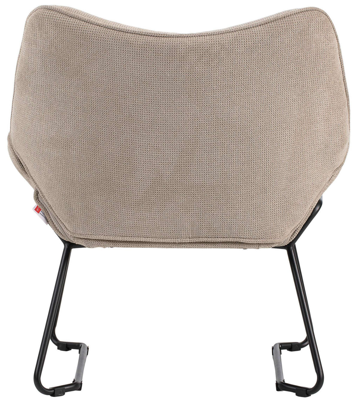 SESSEL Aliano beige - Beige/Schwarz, Textil/Metall (73/76/67cm) - Mr. Deko