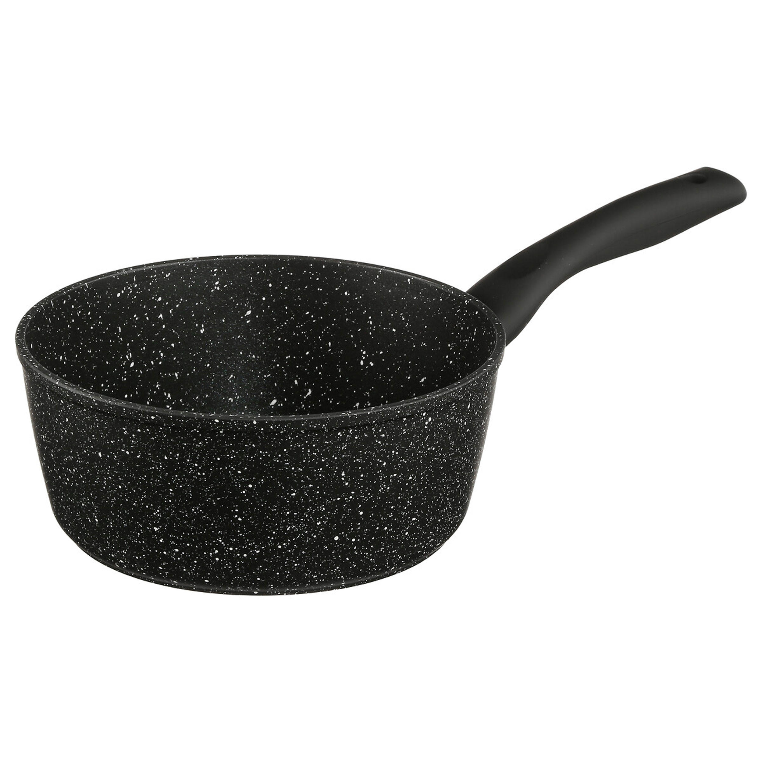 KASSEROLLE Caractere, Aluminium, Kunststoff, Schwarz, 20 cm - Schwarz, Metall (20.7/9.6/37.1cm) - 5five Simply Smart