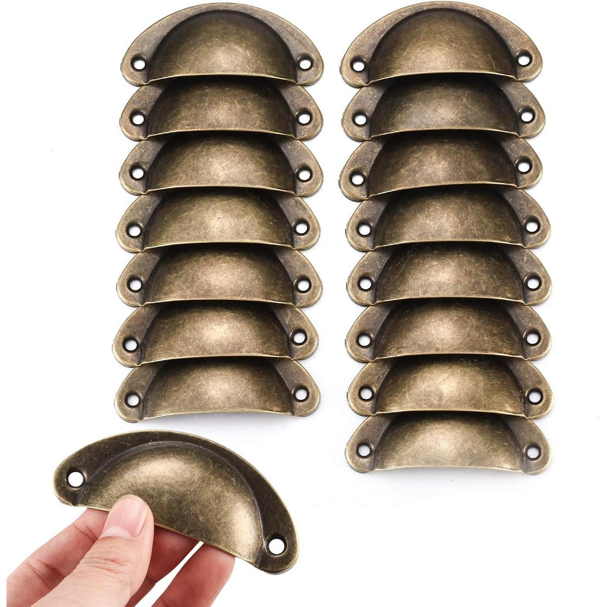 SCHRANKKNOPF 16er-Set - Orange, Metall (3.3/1.8/8.1cm)