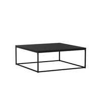 COUCHTISCH 120 cm, Schwarz - Schwarz, Metall (90/90/35cm) - Oviala
