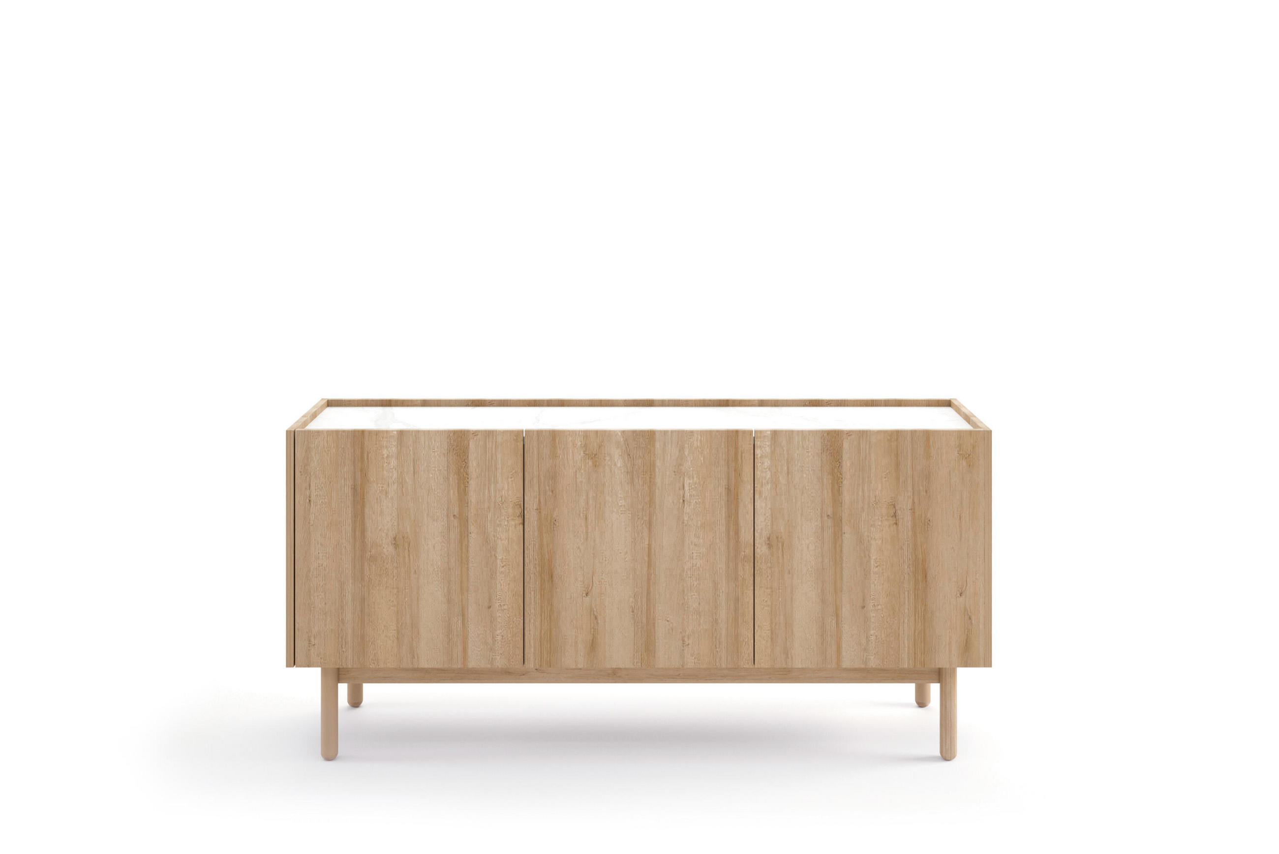 SIDEBOARD BEIGE - Beige, Holzwerkstoff (144/68/37cm) - FURNLUX