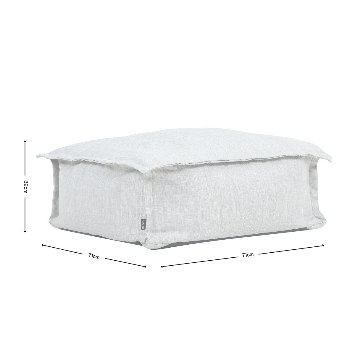 HOCKER Outdoor - Grün, Textil (71/32/71cm) - icon