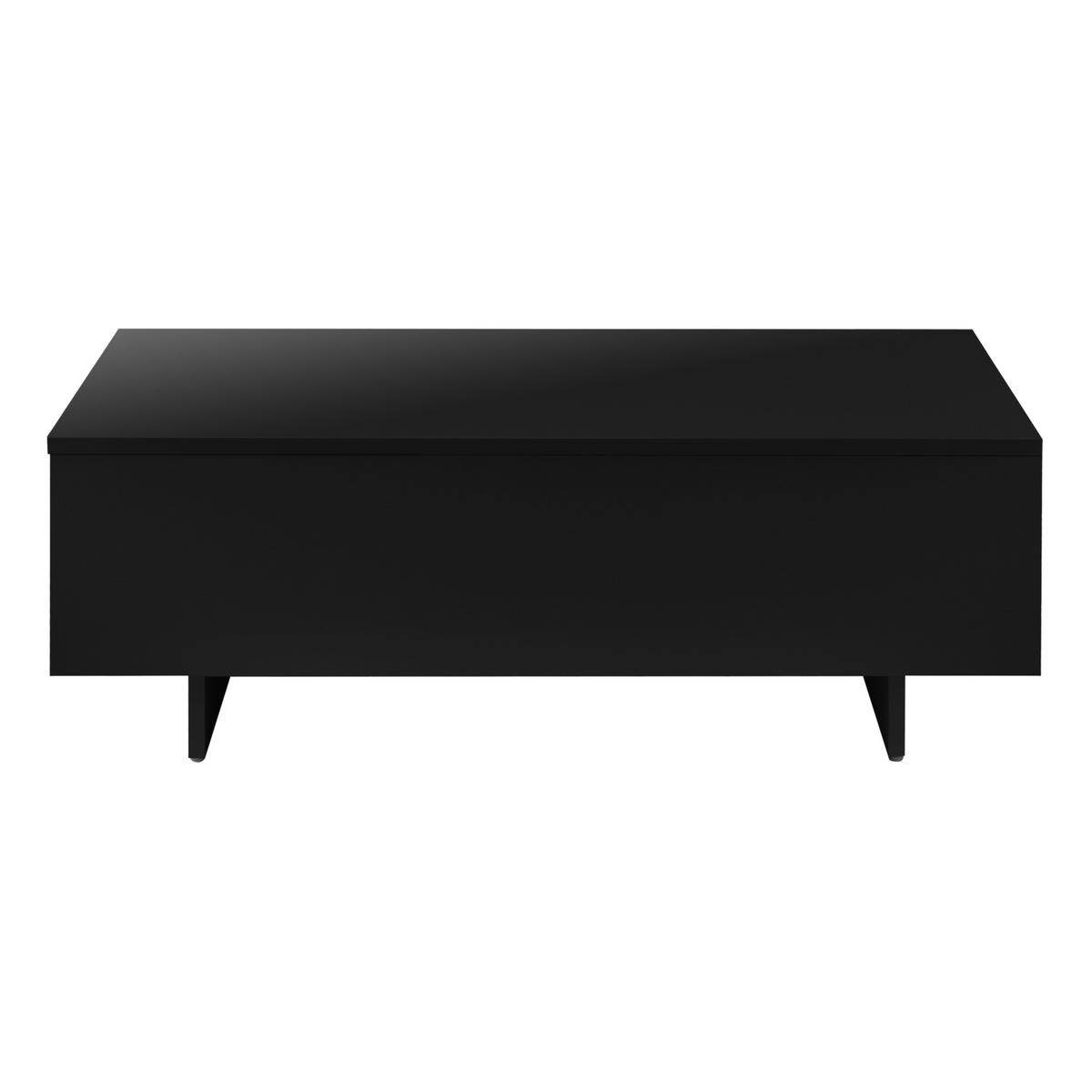 KONFERENČNÍ STOLEK Vänersborg 85/55/31 cm - vysoce lesklá černá, kompozitní dřevo (55/85/31cm) - [en.casa]