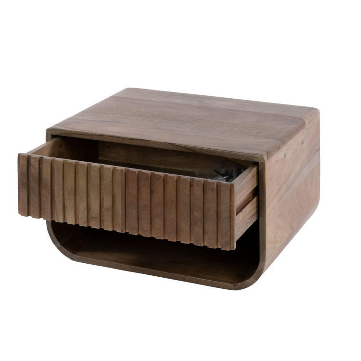 NACHTTISCH Veya Braun 35/45/25 cm - Braun, Textil (45/25/35cm) - Hoyz Collection