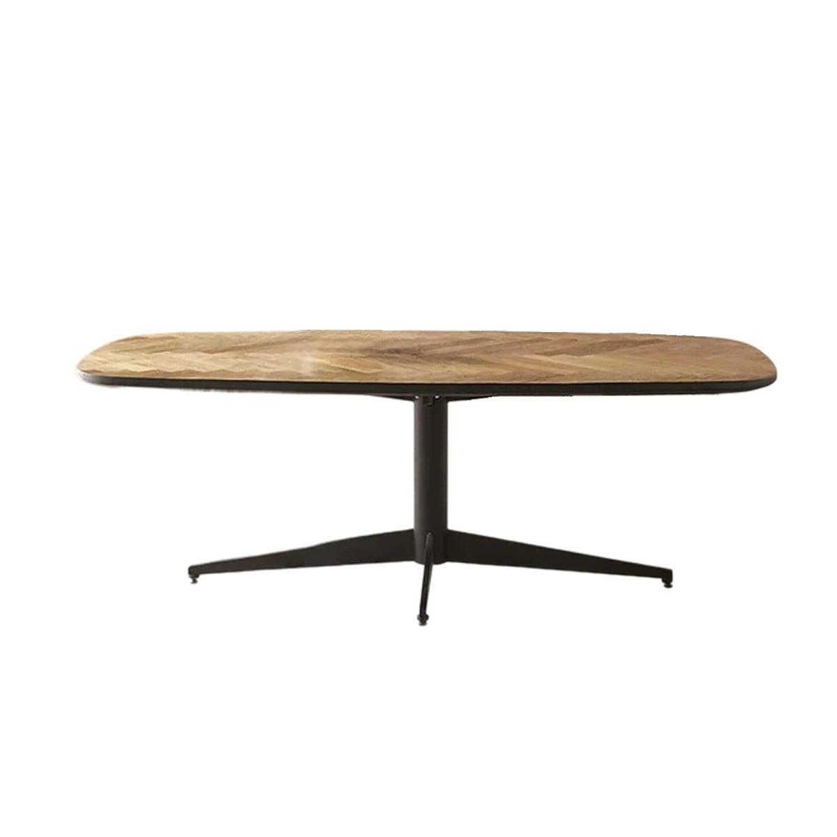 MASSIVHOLZTISCH L220 cm – BERNARD - Eichefarben, Holzwerkstoff (104/104/76cm) - Signature