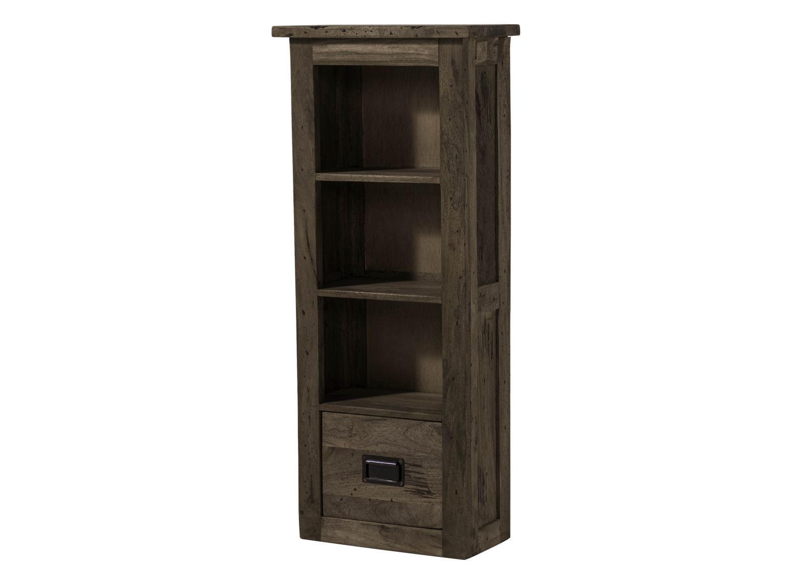 HÄNGESCHRANK Mango 50x26x120 grau lackiert RAILWAY #280 - Grau, Holz (50/120/26cm) - Massivmoebel24
