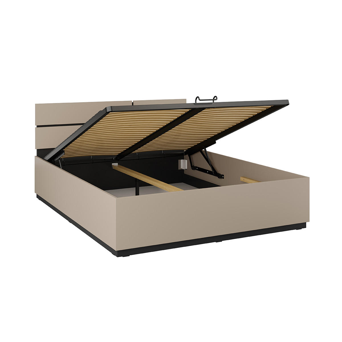 BOXSPRING POSTEL 160/200 Lilia Krtek - šedohnědá, kompozitní dřevo (160/200cm) - Petits-meubles