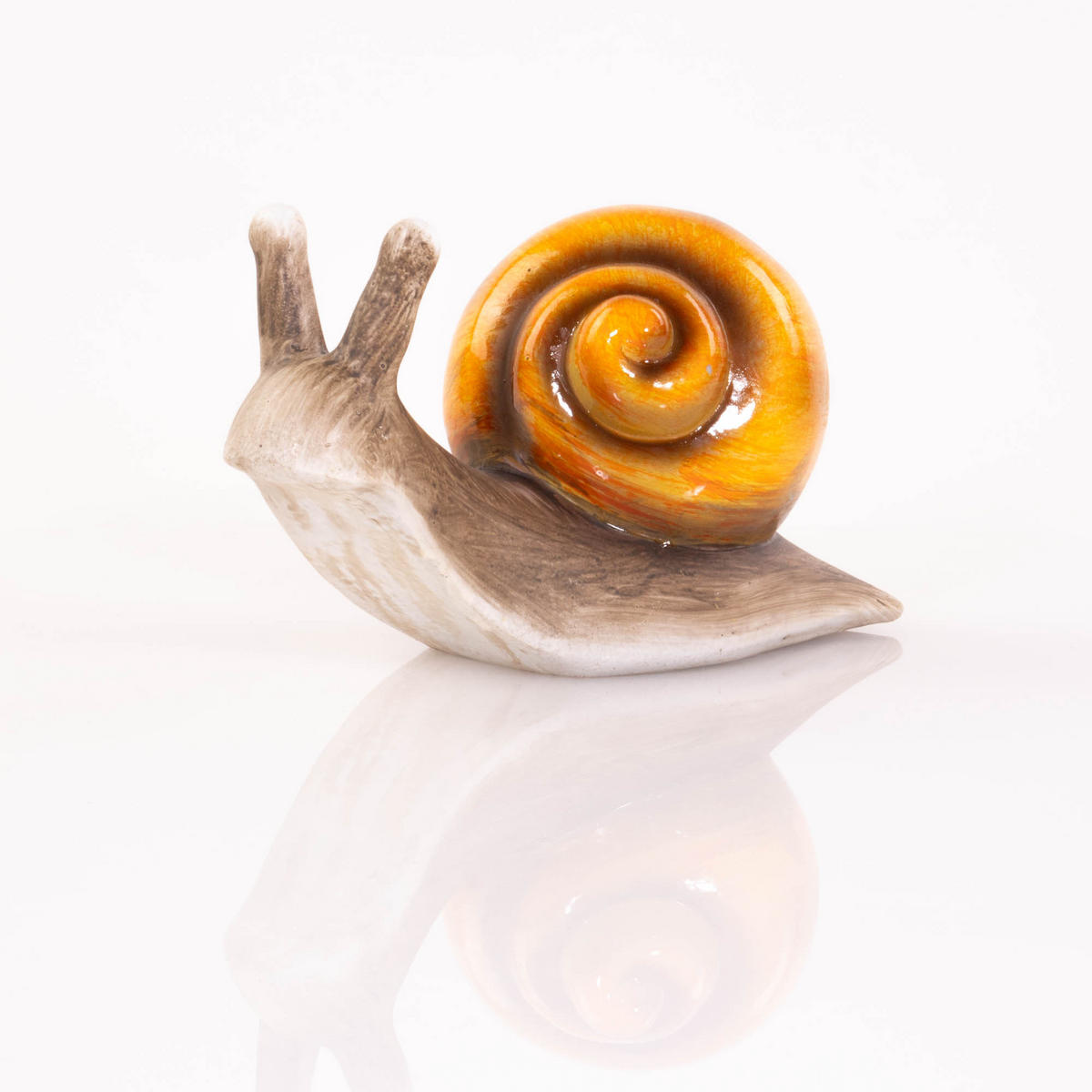 GARTENDEKO Schnecke 22/10 cm - Orange, Keramik (22/10/12.6cm)