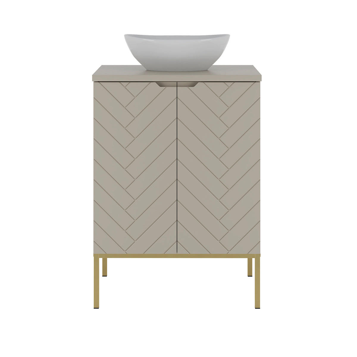 WASCHTISCH 60.6cm Daria Kaschmir - Beige, Holzwerkstoff (60.6/84.2/45.8cm) - Petits-meubles