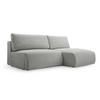 ECKSOFA mit Schlaffunktion Greste, Hellgrau - Hellgrau, Textil (150/223cm) - Meblito