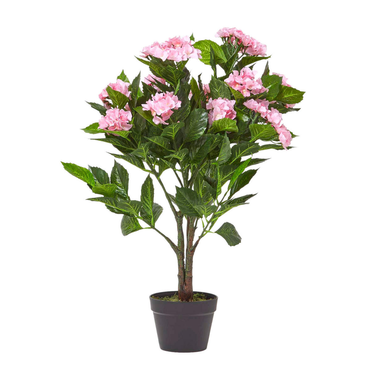 KUNSTBLUME Hortensien rosa, 85 cm - Rosa, Kunststoff (85cm) - Homescapes