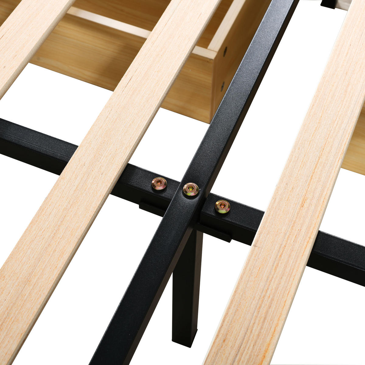 KINDERBETT 140/200 cm DE-01844, in Beige, mit blütenförmigem Kopfteil und 4 Schubladen - Beige, Metall (140/200cm) - ComfortXL